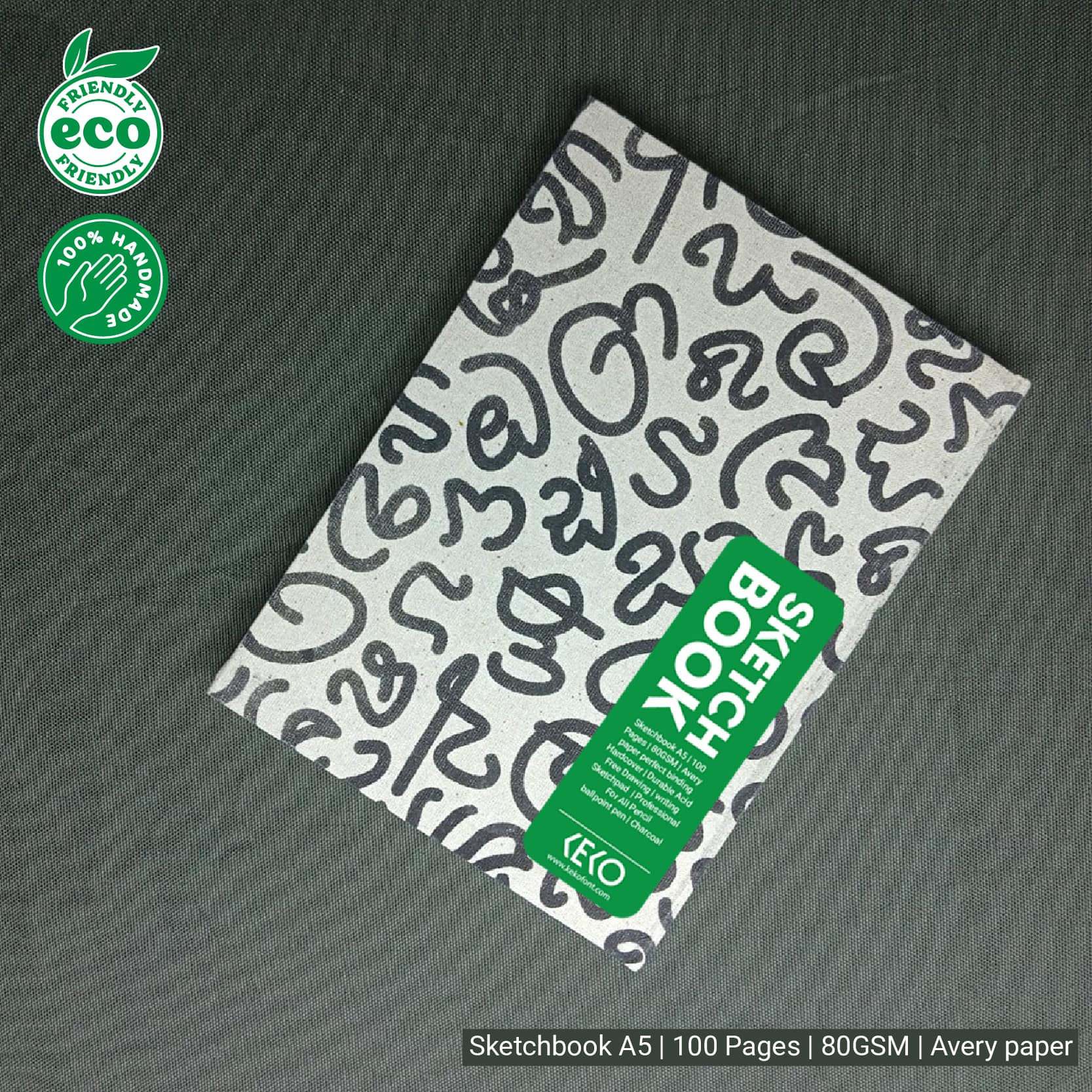eco-friendly sketchbook-සිංහල පරණ අකුරු